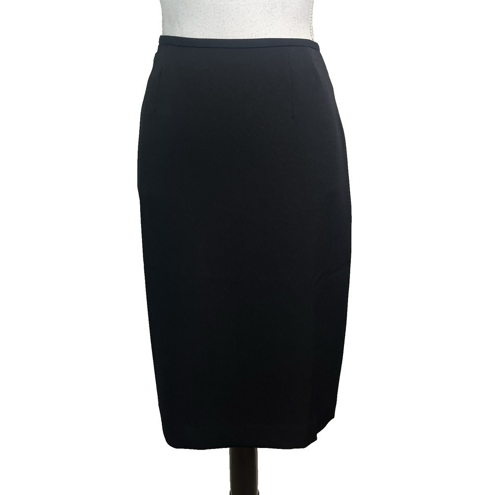 Jones Studio Skirt size 4 Classic Black Straight Knee Career Professional Suit